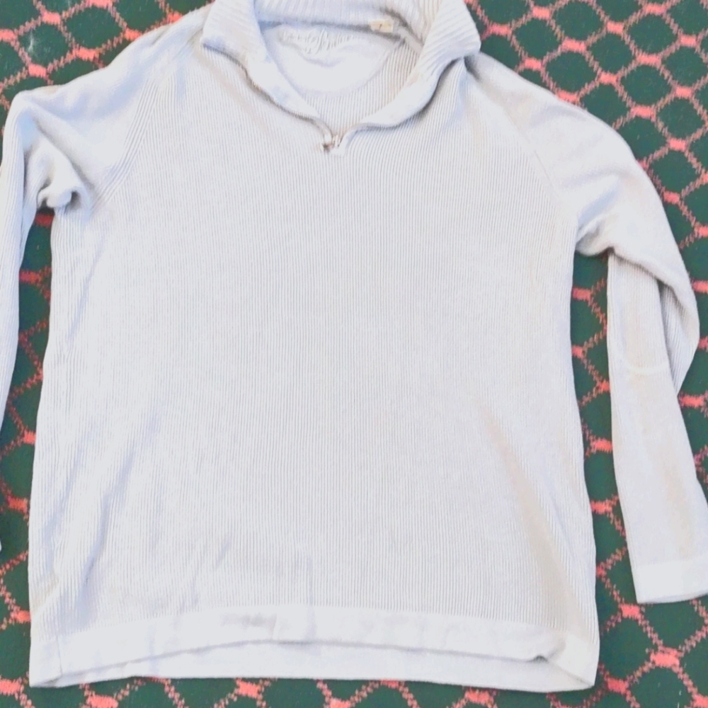 Tommy Bahama 3 quarter zip up sweater